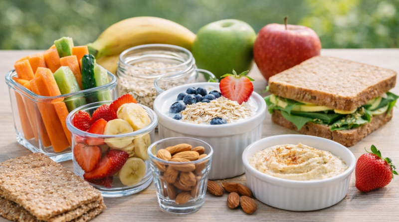 Meriendas saludables para niños y adultos