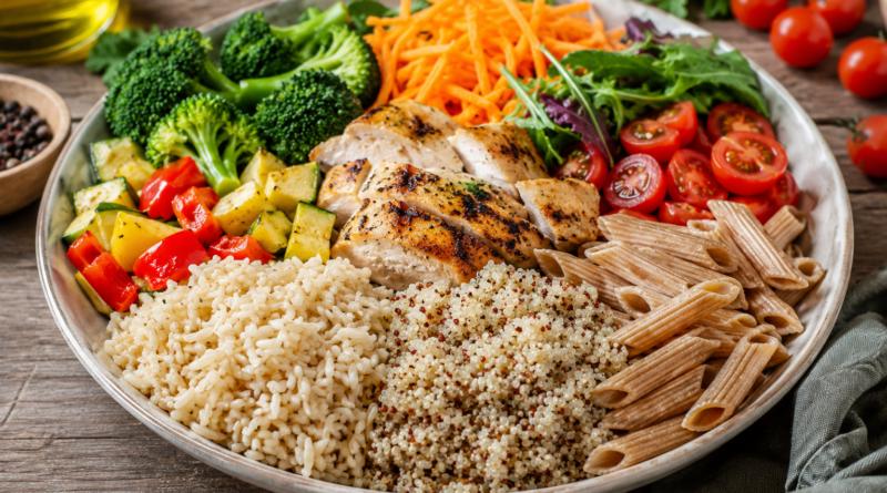 Arroz, quinoa y pastas: cómo usarlos en platos equilibrados