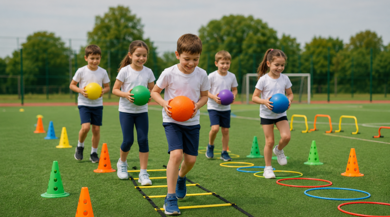 Material para entrenamiento infantil: seguridad, tamaño y colores