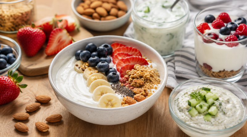 Recetas con yogur natural: desayunos, salsas y postres simples