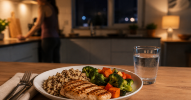 Recuperación nocturna: cena, descanso y síntesis muscular