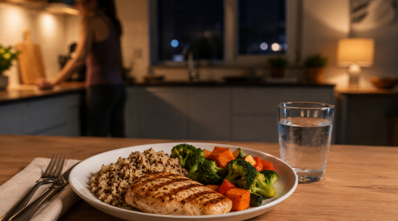 Recuperación nocturna: cena, descanso y síntesis muscular