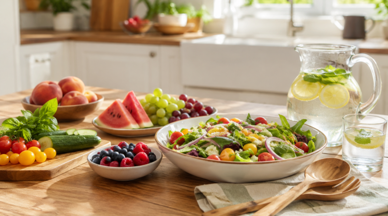 Cocina saludable para días de mucho calor