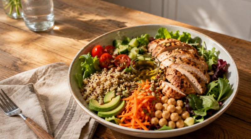 Ensaladas con proteína: cómo hacerlas completas