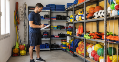 Organización del depósito deportivo: inventario y mantenimiento