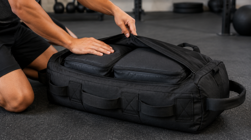 Bolsas de arena con asas: relleno, costuras y distribución de carga