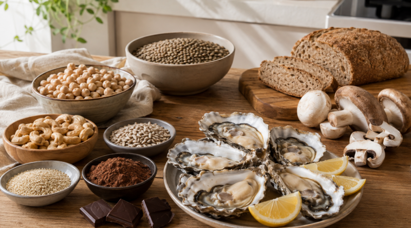 Cobre en la alimentación: funciones, fuentes y equilibrio