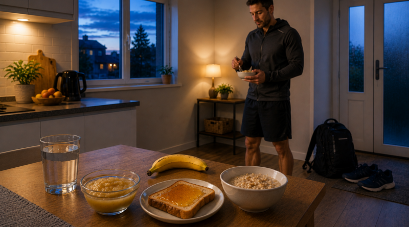 Comidas previas a entrenar de madrugada: opciones tolerables
