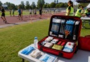 Equipamiento para primeros auxilios en eventos deportivos