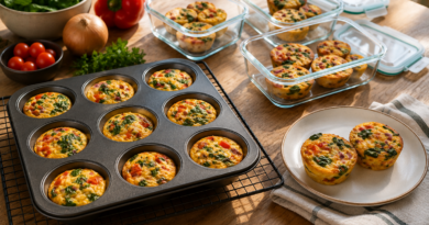 Huevos al horno en porciones: desayuno preparado con anticipación