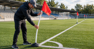 Banderines de esquina: flexibilidad, base y visibilidad