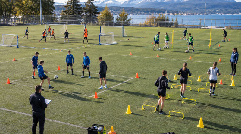 Entrenamientos con grupos numerosos: organización por estaciones