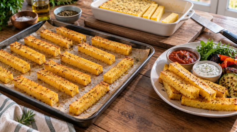 Polenta en bastones al horno: una alternativa práctica