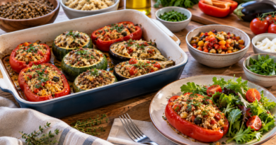 Vegetales rellenos: cómo lograr una comida completa