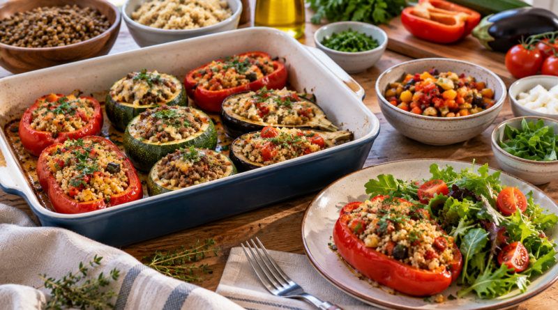 Vegetales rellenos: cómo lograr una comida completa