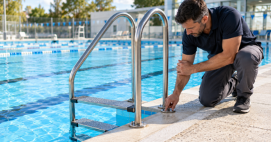 Escaleras de acceso a piscinas: revisión y mantenimiento