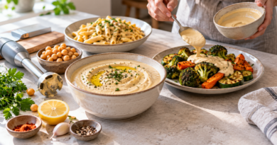 Garbanzos cremosos sin crema: base para pastas y vegetales