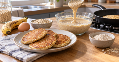 Panqueques de avena sin azúcar: cómo mejorar la consistencia
