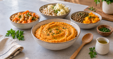Puré mixto de legumbres y verduras: textura y combinaciones