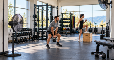 Ventiladores en salas de entrenamiento: ubicación y seguridad